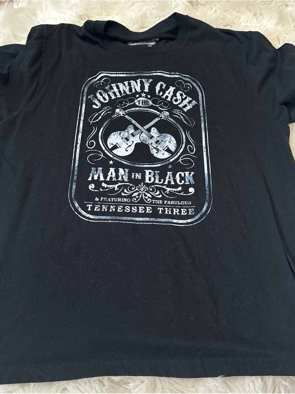 Old Navy Black Graphic 'Man in Black' Tee